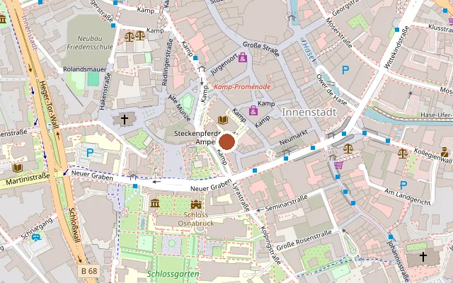 Karte mit der Lage von Autonomes Schwulenreferat Uni Münster