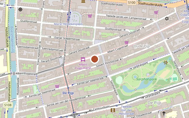 Karte mit der Lage von Bar Buka