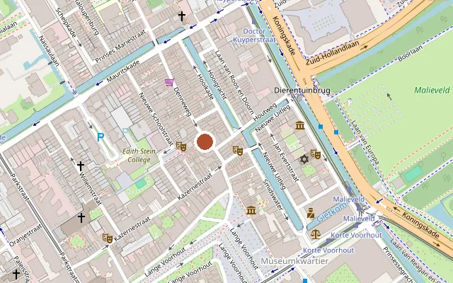 Karte mit der Lage von Café De Landman