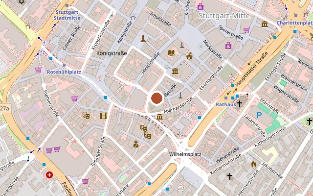 Karte mit der Lage von Cafe Weiß