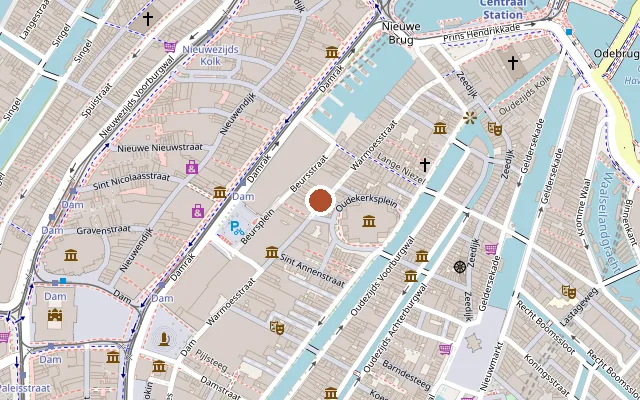 Karte mit der Lage von Eagle Amsterdam
