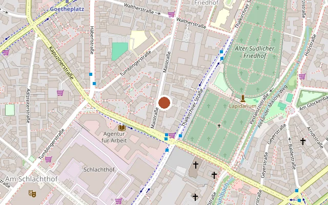 Karte mit der Lage von Energie Bar