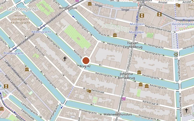 Karte mit der Lage von Hotel Amistad