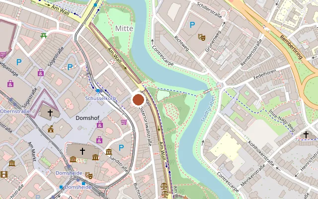 Karte mit der Lage von König Lounge