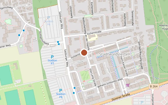 Karte mit der Lage von Limelight