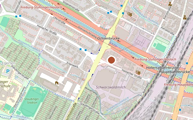 Karte mit der Lage von Queeres Jugendzentrum