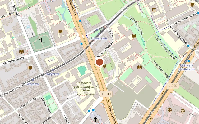 Karte mit der Lage von Studiobühne
