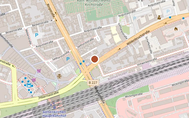 Karte mit der Lage von Together Gelsenkirchen
