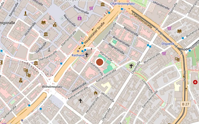 Karte mit der Lage von UTOPIA Kiosk