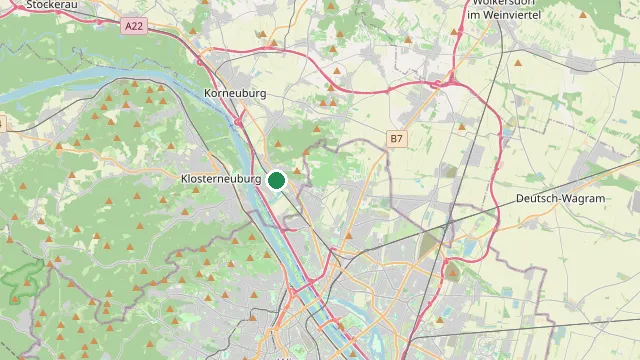 Karte mit der Lage von Langenzersdorf