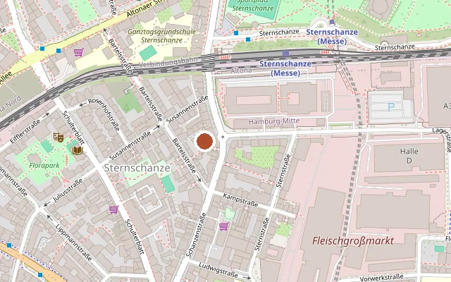 Map showing where 3001 Kino is