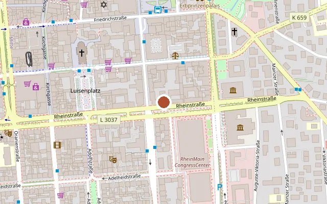 Map showing where Adam & Eva Erotikshop is