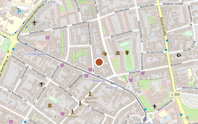 Map showing where AIDS-Initiative Bonn e.V is