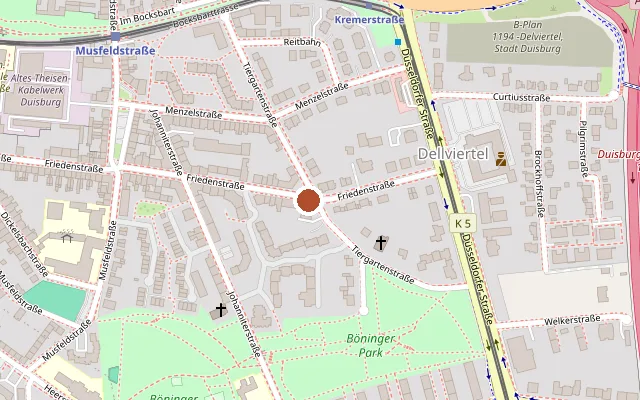 Map showing where AkDuLuS e.V. is
