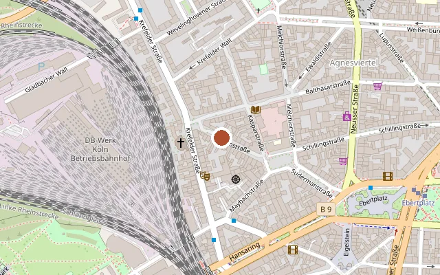 Map showing where Amigas,Netzwerk lesbischer Unternehmerinnen und Freiberuflerinnen e.V. is