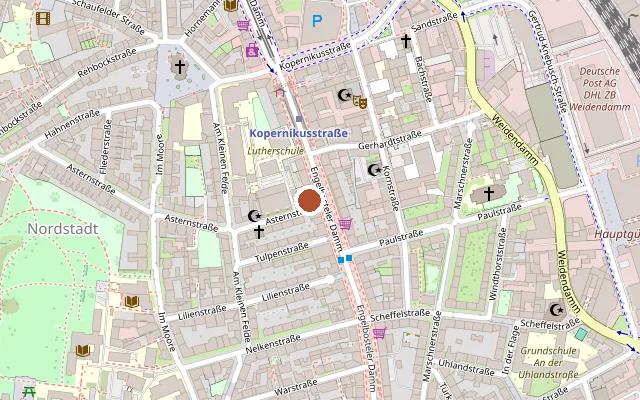 Map showing where Andersraum is