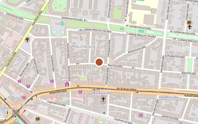 Map showing where Aquarium Sauna is