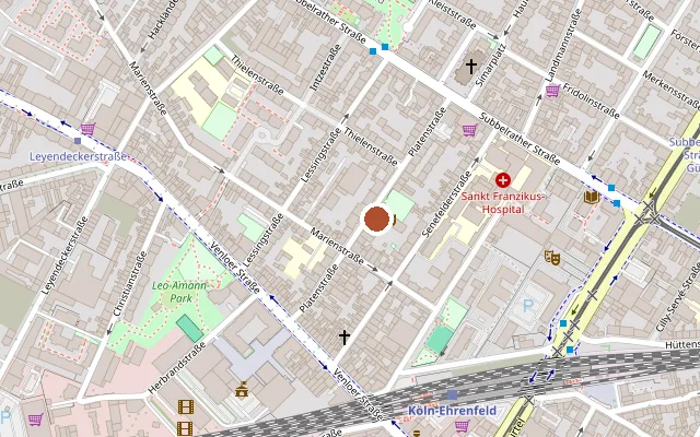 Map showing where Arkadas Theater is