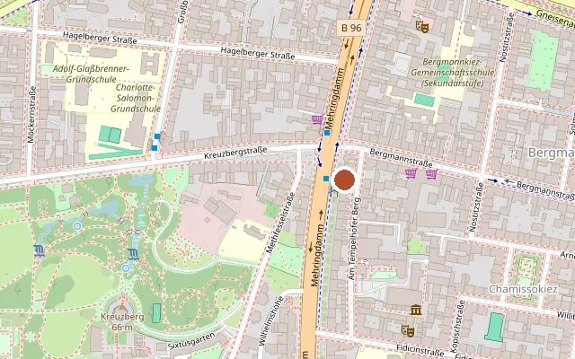 Map showing where BarbieBar is