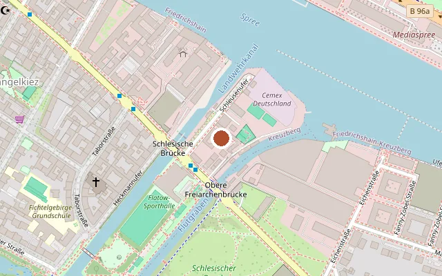 Map showing where Birgit & Bier is