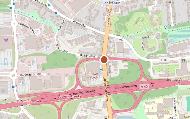 Map showing where BO40 Bowling is