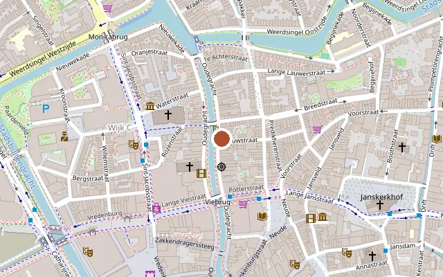 Map showing where Café Bodytalk is