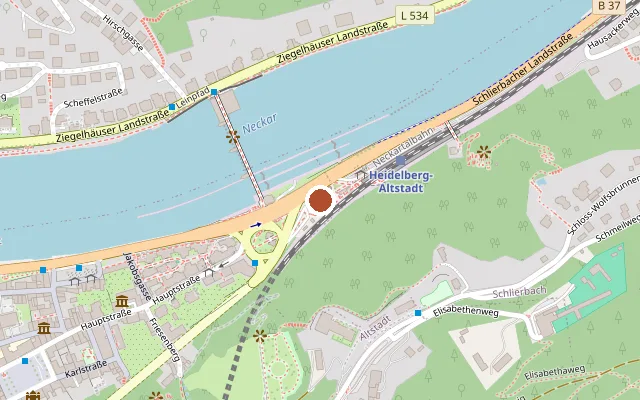 Map showing where Café im Queer Space is