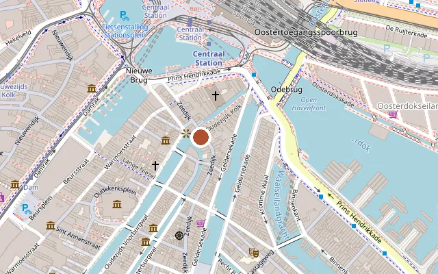 Map showing where Café The Queen's Head is