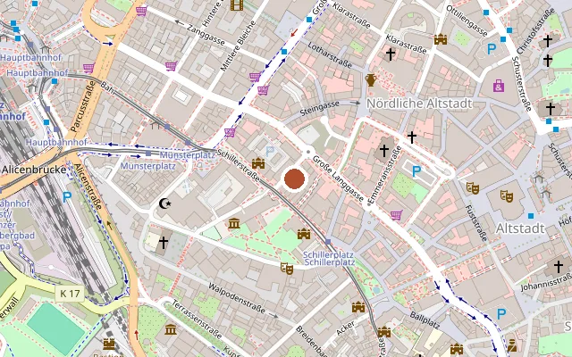 Map showing where Chapeau is