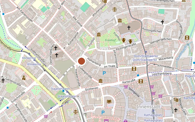 Map showing where Circus is