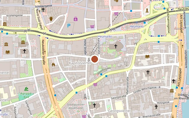 Map showing where Clip Cologne is