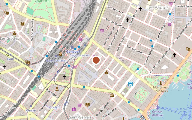 Map showing where Club Duplexx is