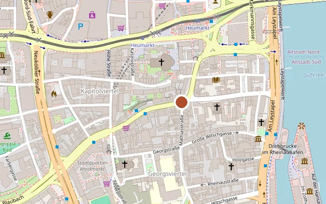 Map showing where COX is