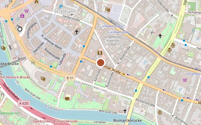 Map showing where CSD Saarlorlux is