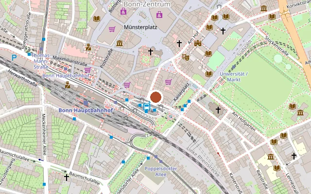 Map showing where Das Sofa is