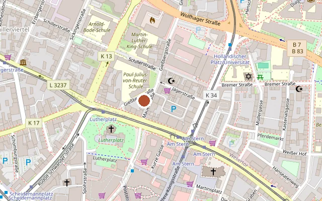 Map showing where Deck7 is