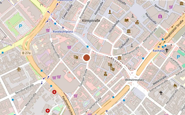 Map showing where Delphi Arthaus Kino is