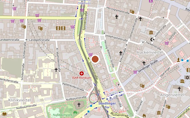 Map showing where Eden Bar is