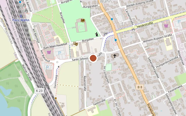 Map showing where Eltzhof is