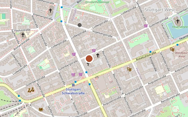 Map showing where Farben Nagel is