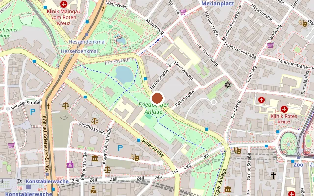 Map showing where FVV is
