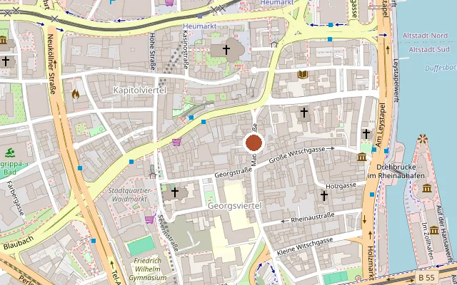 Map showing where Gay Sex Messe is