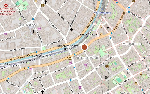 Map showing where Gayt Vienna is