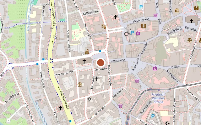 Map showing where Gewandhaus Braunschweig is
