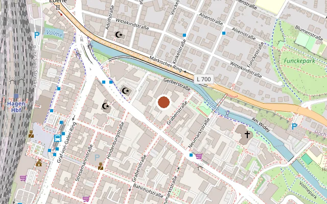 Map showing where Gruppe-H is