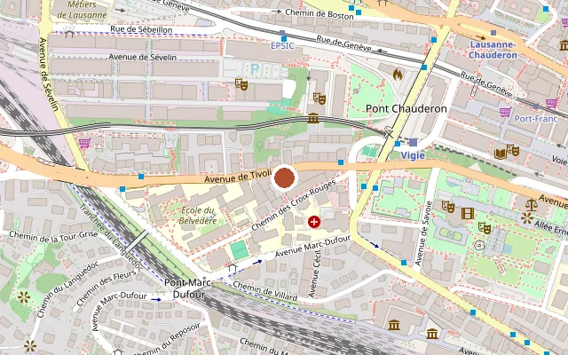 Map showing where GT's Lounge Bar is