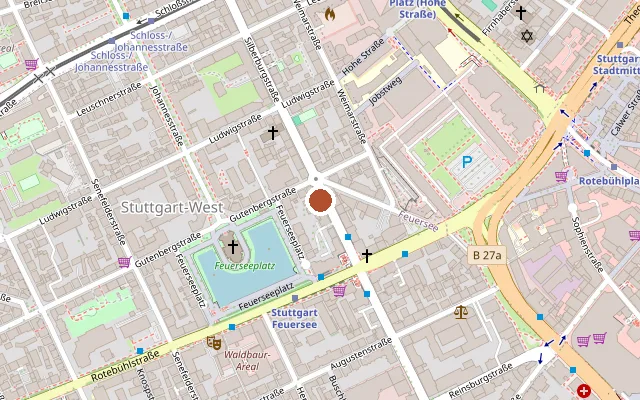 Map showing where Haarkult Sascha Loreng is