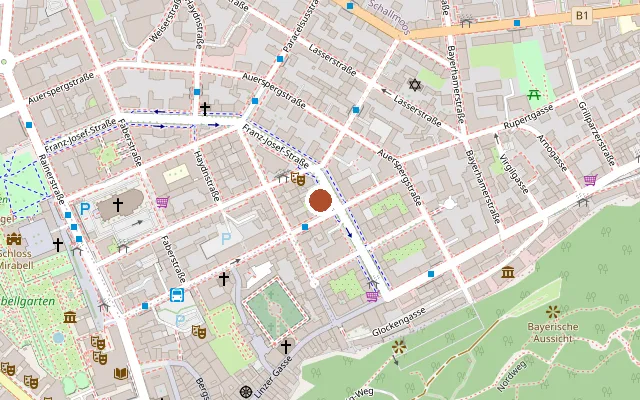 Map showing where HOSI is