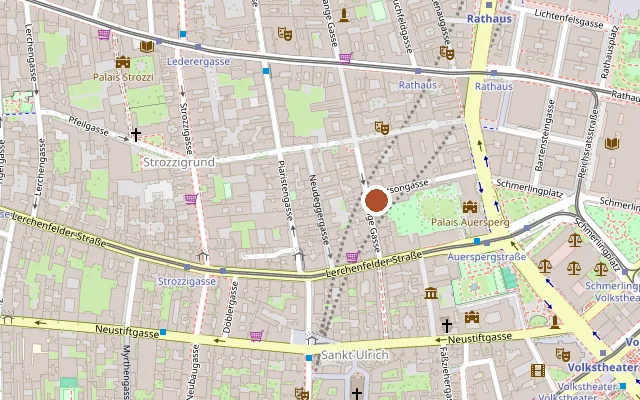 Map showing where Hotel-Pension Wild is