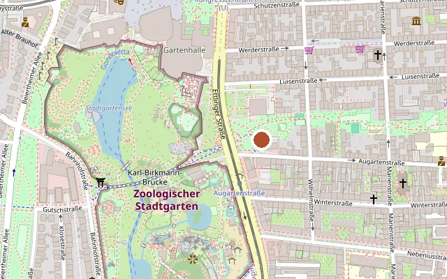 Map showing where In Nae e. V. is